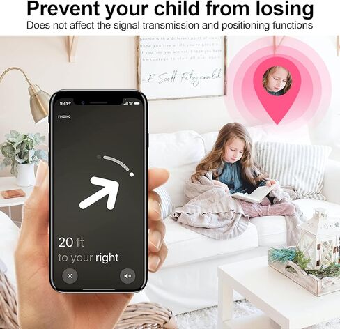 سوار AirTag للأطفال، غطاء واقٍ لعلامة Apple Air Tag مع سوار معصم من النايلون، جراب مضاد لفقدان نظام تحديد المواقع العالمي (GPS) غطاء ساعة مطاطي للأطفال الصغار والبنات والأولاد والشيوخ (قوس قزح فاتح) in Kuwait