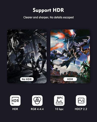 كابل Silkland 8K DisplayPort 1.4، كابل DP 3.3 قدم [8K@60 هرتز، 4K@144 هرتز، 2K@240 هرتز 165 هرتز]، سلك منفذ عرض عالي السرعة مجدول مطلي بالذهب، متوافق مع أجهزة الكمبيوتر المحمول، شاشة ألعاب FreeSync G-Sync in Kuwait