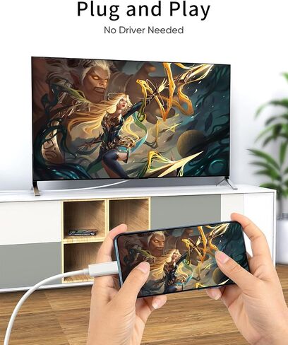 كابل CableCreation USB C إلى HDMI للمكتب المنزلي 4K@60 هرتز 10FT، من النوع C إلى HDMI Thunderbolt 3 متوافق مع iPhone15/15Pro/15Plus/15Promax، MacBook Pro/Air/iPad Pro 2020، Galaxy S23/ S23+/ S23 Ultra in Saudi Arabia