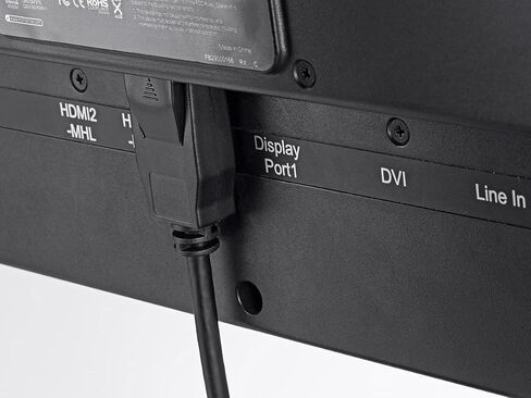 Monoprice 115888 Mini DisplayPort 1.2 to DisplayPort Cable - 1.5 Feet, 4K Capable, Supports 3D Video - Select Series Black in Kuwait