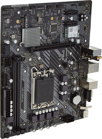 اسروك لوحة ام H610M/ac انتل واي فاي LGA1700 متوافقة مع وحدة المعالجة المركزية انتل الجيل 13 و12 in Kuwait