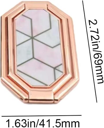 Phone Ring HolderFoldable Phone Ring Kickstand 360° Rotation Metal Back Grip Stand Marble Cell Phone Ring Holder Alloy Phone Bracket for Mobile Phone Smartphones in Kuwait