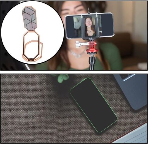 Phone Ring HolderFoldable Phone Ring Kickstand 360° Rotation Metal Back Grip Stand Marble Cell Phone Ring Holder Alloy Phone Bracket for Mobile Phone Smartphones in Kuwait