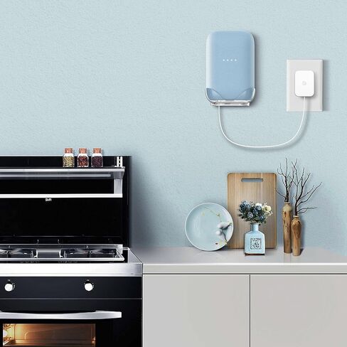 LeongLzt Ouligei Google Nest Audio Speaker Wall Mount/Bracket, in-Built Cable Management System & Easy Installation Speaker Holder Shelf Stand - Elegant & Durable Space Saving Accessory in Kuwait