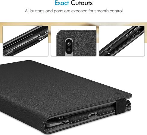 Fintie Keyboard Case for Samsung Galaxy Tab S6 10.5" 2019 (Model SM-T860/T865/T867), [Patented S Pen Slot Design] Folio Stand Cover with Removable Wireless Bluetooth Keyboard, Black in Saudi Arabia