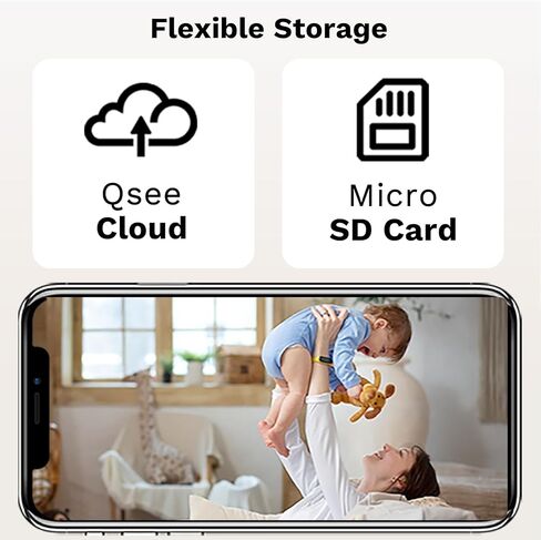 كاميرا مراقبة داخلية QSEE بدقة 2 ميجابكسل بدقة 1080 بكسل عالية الدقة للكلاب، وواي فاي 2.4 جيجا هرتز مع رؤية ليلية، وكشف الحركة، وتخزين بطاقة السحابة وبطاقة SD، وصوت ثنائي الاتجاه، والتحكم في تطبيق الهاتف، والمنزل الذكي in Kuwait