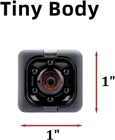 LKSUMPT Hidden Spy Cameras, 1080P Mini Spy Camera with Audio and Video, Night Vision and Motion Detective - No WiFi Need in Saudi Arabia