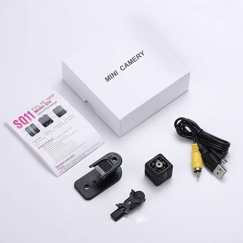 LKSUMPT Hidden Spy Cameras, 1080P Mini Spy Camera with Audio and Video, Night Vision and Motion Detective - No WiFi Need in Saudi Arabia