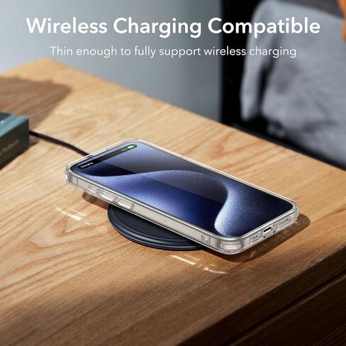 حافظة ESR شفافة لهاتف iPhone 15 Pro، غطاء رفيع مقاوم للصدمات، حافظة هاتف TPU شفافة نحيفة مقاومة للأصفر، سلسلة Zero، شفاف in Kuwait