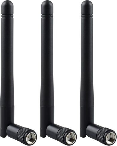 YOTENKO 3-Pack WiFi Antenna 5 جيجا هرتز 5.8 جيجا هرتز RP-SMA ذكر هوائي بديل 3dBi لجهاز التوجيه اللاسلكي بطاقة الشبكة اللاسلكية USB محول الأمن كاميرا IP مراقبة الفيديو in Kuwait