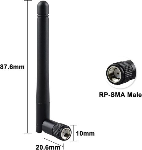 YOTENKO 3-Pack WiFi Antenna 5 جيجا هرتز 5.8 جيجا هرتز RP-SMA ذكر هوائي بديل 3dBi لجهاز التوجيه اللاسلكي بطاقة الشبكة اللاسلكية USB محول الأمن كاميرا IP مراقبة الفيديو in Kuwait