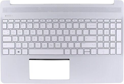 حافظة علوية من XtremeAmazing باللون الفضي مع لوحة مفاتيح M17184-001 لأجهزة الكمبيوتر المحمول HP 15T-DY 15-DY 15-EF 15S-EQ in Saudi Arabia