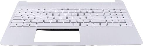 حافظة علوية من XtremeAmazing باللون الفضي مع لوحة مفاتيح M17184-001 لأجهزة الكمبيوتر المحمول HP 15T-DY 15-DY 15-EF 15S-EQ in Saudi Arabia