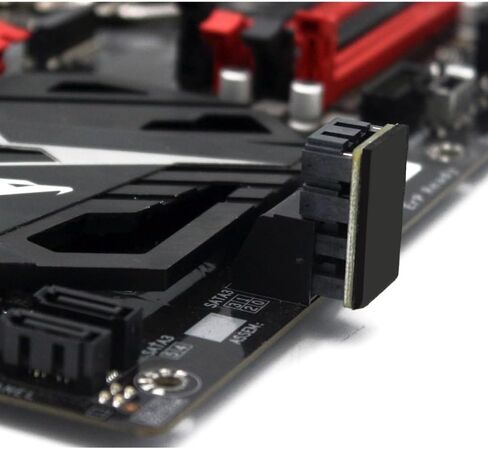 YiKaiEn Dual-Head 7-Pin Adapter for Hard Drive SSD180 Degree Angle SATA Adapter - Enhanced Cable Management for Motherboards and Storage Devices (180 Degree) in Saudi Arabia