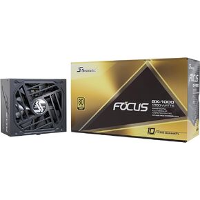 Seasonic Focus V3 GX-850، 850 واط 80+ ذهبي، وحدات كاملة، تحكم في المروحة في وضع بدون مروحة، صامت، ووضع التبريد، ضمان 10 سنوات، مصدر طاقة مثالي للألعاب والتطبيقات المختلفة، SSR-850FX3. in Kuwait