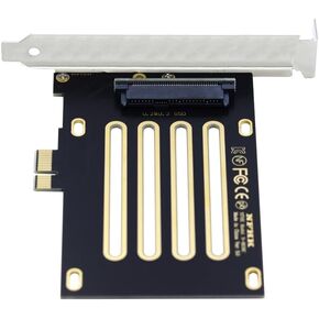 cablecc PCI-E 4.0 X1 to U.2/U.3 SFF-8639 Host Adapter for PM1735 NVMe PCIe SSD