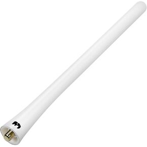 ONE250 7" inch Flexible Rubber Antenna, Compatible with Nissan - Frontier (1998-2021), Titan (2004-2023), Rogue (2008-2021), Pathfinder (2013-2019) - Designed for Optimized FM/AM Reception (Red) in Saudi Arabia