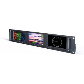 LILLIPUT RM-503S 3 X 5 inch Full HD 2RU Rack Mount Monitor 1920x1080 HDMI 2.0, 3G-SDI Input and Output with Waveform and Vector Functions in Saudi Arabia