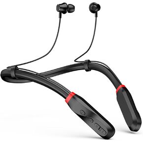 Long-Lasting Neckband Bluetooth Headphones with 120 Hours Playtime, Sports Sweatproof Earphones in Light Green, with Microphone for Running and Wireless Bluetooth Connectivity