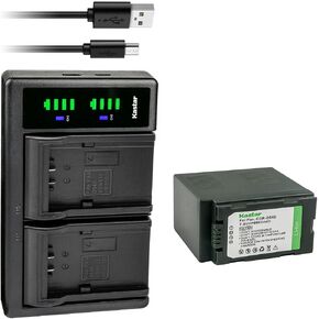 بطارية Kastar 2-Pack CGA-D54 واستبدال شاحن USB LTD2 لباناسونيك AG-AC90 AG-AC90P AG-AC90PJ AG-AC90PX، AG-DVC7 AG-DVC7P، AG-DVC15 AG-DVC15P، AG-DVC30 AG-DVC30E AG- DVC30P in Kuwait