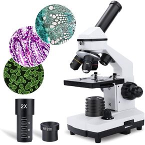 Microscopes 2000X for Adults, Kids, Powerful Children's Monocular Microscope, Biological Microscopes for Students in Kuwait