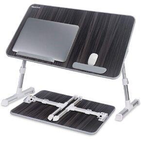 Laptop Bed Tray Table, Nearpow (Larger Size) Adjustable Laptop Bed Stand, Portable Standing Table with Foldable Legs, Foldable Lap Tablet Table for Sofa Couch Floor - Large Size