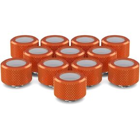 PrimoChill 16mm OD Rigid SX Fitting - 12 Pack - Candy Purple