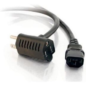 سلك طاقة C2G Legrand C7 غير مستقطب إلى NEMA 1-15 سلك طاقة ذكر، سلك طاقة غير مستقطب أسود بفتحتين، سلك كمبيوتر بطول 6 أقدام، سلك طاقة عالمي، عدد 1، C2G 27398 in Kuwait