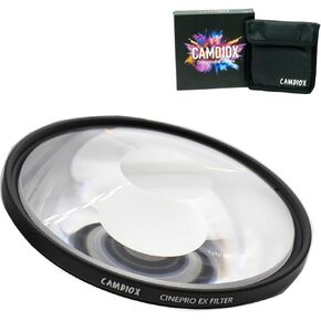 Camdiox Cinepro 82mm Halo Swirl Circle Optical Glass Prism Filter - Cinematic Special Effect Blur Image with rotatable Ring for DSLR mirrorless Video Camera in Saudi Arabia
