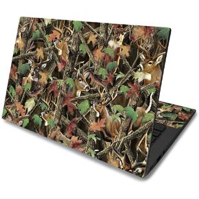 MightySkins Skin for Asus Chromebook C425 14" (2019) - Buck Camo | Protective, Durable, and Unique Vinyl Decal wrap Cover | Easy to Apply, Remove, and Change Styles | Made in The USA in Kuwait