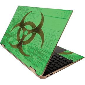 MightySkins Skin for HP Spectre x360 15" (2020) - Biohazard | Protective, Durable, and Unique Vinyl Decal wrap Cover | Easy to Apply, Remove, and Change Styles | Made in The USA in Kuwait