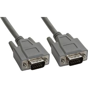 Amphenol CS-DSPMHD15MM-010 15-Pin HD15 Premium D-Sub Cable, Shielded, Male/Male, 10', Gray in Saudi Arabia
