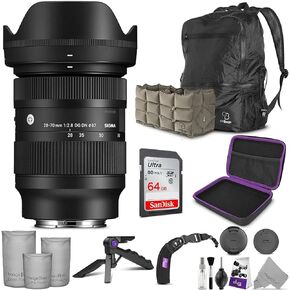 Sigma 28-70mm f/2.8 DG DN Contemporary Lens for Sony E Mount with Altura Photo Advanced Accessory and Travel Bundle in Saudi Arabia
