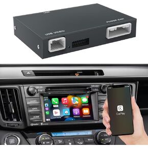 محول تلقائي Carplay/Android Autoabc لسيارة Toyota مع Entune2.0 2014-2019 يناسب تندرا/هايلاندر/RAV4/تاكوما/كامري/كورولا/أفالون/بريوس/CH-R in Kuwait