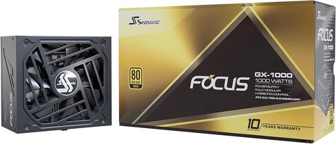 Seasonic Focus V3 GX-850، 850 واط 80+ ذهبي، وحدات كاملة، تحكم في المروحة في وضع بدون مروحة، صامت، ووضع التبريد، ضمان 10 سنوات، مصدر طاقة مثالي للألعاب والتطبيقات المختلفة، SSR-850FX3. in Kuwait