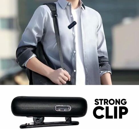 Tech GANG Dual Wireless Microphones Compatible with iPhone – Lapel Microphone for Streaming, Vlogging, Video Recording – Portable Microphone for iPhone – Omnidirectional Lavalier Microphone in Saudi Arabia