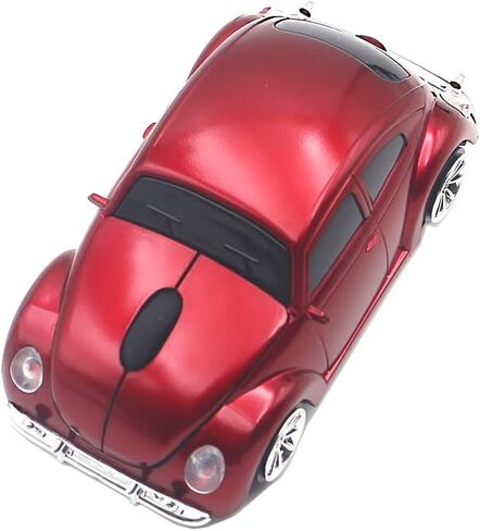 Ai5G كمبيوتر ماوس سيارة ماوس لاسلكي كمبيوتر محمول سطح المكتب الفئران الضوئية مع مستقبل USB 2.4 جيجا هرتز LED المصباح (أحمر) in Kuwait