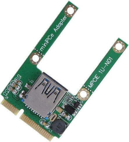 Acxico 1Pcs Mini PCI-E Card Slot Expansion to USB 2.0 Adapter Riser PCI Express Adapter Card PCI-E to USB 2.0 Expansion Card in Saudi Arabia