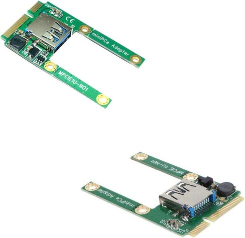 Acxico 1Pcs Mini PCI-E Card Slot Expansion to USB 2.0 Adapter Riser PCI Express Adapter Card PCI-E to USB 2.0 Expansion Card in Saudi Arabia