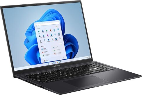 كمبيوتر محمول ASUS 2023 Vivobook 16X، شاشة WUXGA مقاس 16 بوصة، وحدة المعالجة المركزية Intel Core i9-13900H، وحدة معالجة الرسومات NVIDIA Geforce RTX 4050، ذاكرة الوصول العشوائي 16 جيجابايت، محرك أقراص SSD 1 تيرابايت، نظام التشغيل Windows 11 Home، أسود إندي in Saudi Arabia