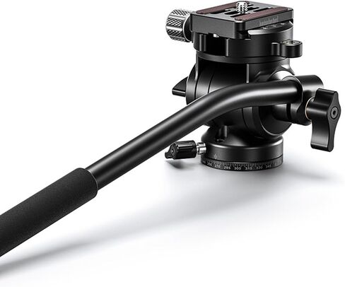 Leofoto BV-1 Mini Fluid Video Head Kit Arca Compatible Inc QR Plate + Left/Right Hand Handle in Kuwait