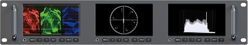 LILLIPUT RM-503S 3 X 5 inch Full HD 2RU Rack Mount Monitor 1920x1080 HDMI 2.0, 3G-SDI Input and Output with Waveform and Vector Functions in Saudi Arabia