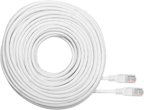 R-Tech RJ45 Cat5e Network Ethernet Cable – 60 Feet (18.2 Meters) – White in Kuwait