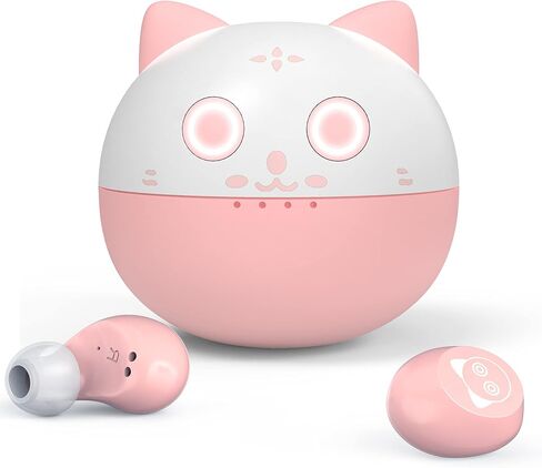 AMAFACE Kids Wireless Earbuds Cute Panda Bluetooth Earbuds with mic Charging Case 36H Playtime 3D Stereo Headphones for iPhone/Android IPX6 Waterproof Sport in-Ear Headphones for Kids Adult in Saudi Arabia