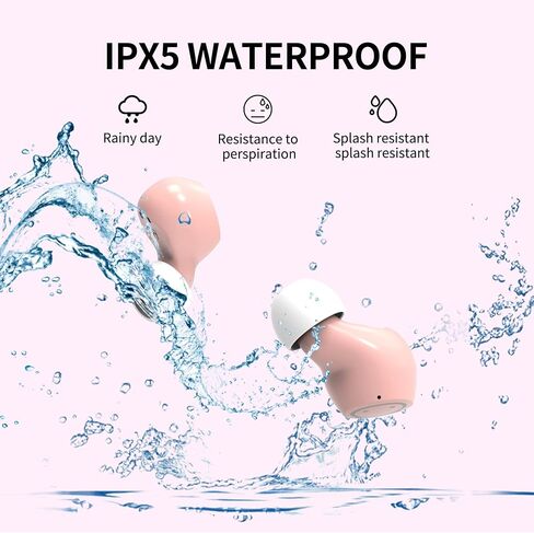 AMAFACE Kids Wireless Earbuds Cute Panda Bluetooth Earbuds with mic Charging Case 36H Playtime 3D Stereo Headphones for iPhone/Android IPX6 Waterproof Sport in-Ear Headphones for Kids Adult in Saudi Arabia