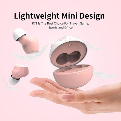 AMAFACE Kids Wireless Earbuds Cute Panda Bluetooth Earbuds with mic Charging Case 36H Playtime 3D Stereo Headphones for iPhone/Android IPX6 Waterproof Sport in-Ear Headphones for Kids Adult in Saudi Arabia
