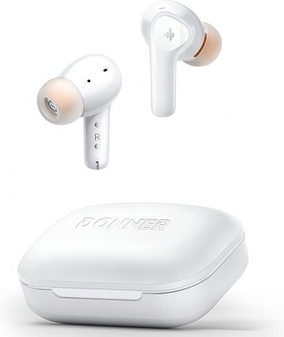 Donner Noise Cancelling Wireless Earbuds, Bluetooth 5.2 Earphones with 4 Mic Clear Calls, 12mm Drivers, App for Custom EQ, 32H Playtime, Fast Charging, Transparency - Dobuds ONE,Black in Saudi Arabia