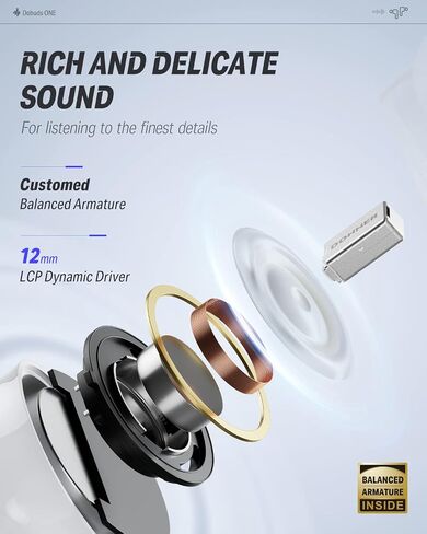 Donner Noise Cancelling Wireless Earbuds, Bluetooth 5.2 Earphones with 4 Mic Clear Calls, 12mm Drivers, App for Custom EQ, 32H Playtime, Fast Charging, Transparency - Dobuds ONE,Black in Saudi Arabia