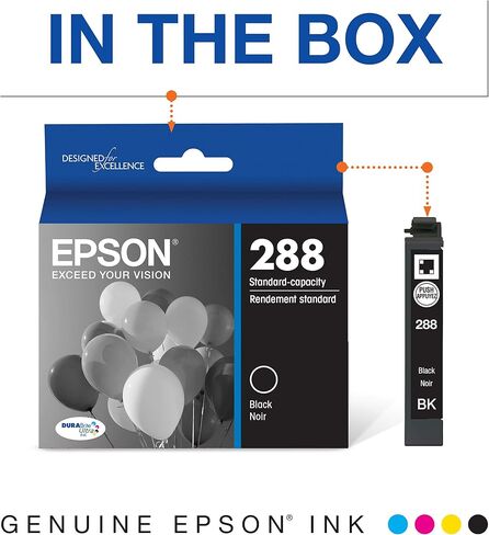 Epson 288 Genuine Black Ink Cartridge Standard Capacity T288120 in Kuwait