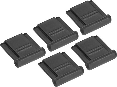 PATIKIL 12mm Universal Camera Hot Shoe Cover Cap, 2 Pack Hot Shoe Cap Hot Shoe Protector Plastic Suitable for Nikon for Fujifilm for Pentax DSLR/SLR Camera, Black in Saudi Arabia
